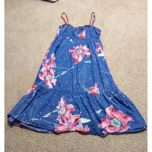 Y2K Reef Dress Spaghetti Strap Floral Women's Medium